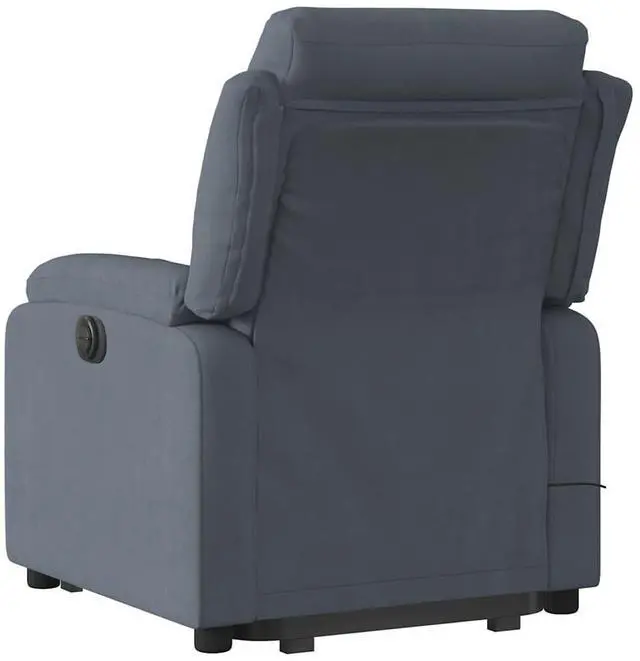 Alt view image 7 of 7 - vidaXL Electric Stand up Massage Recliner Chair Armchair Dark Gray Velvet