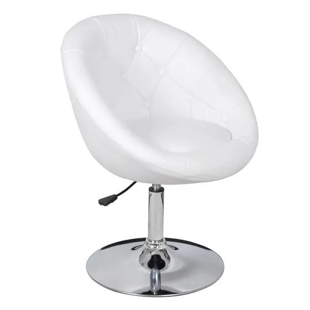 Alt view image 14 of 18 - vidaXL Bar Stools 2 pcs White Faux Leather