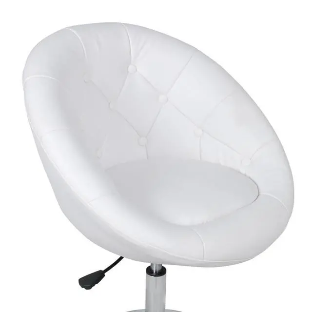 Alt view image 17 of 18 - vidaXL Bar Stools 2 pcs White Faux Leather
