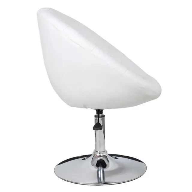 Alt view image 16 of 18 - vidaXL Bar Stools 2 pcs White Faux Leather