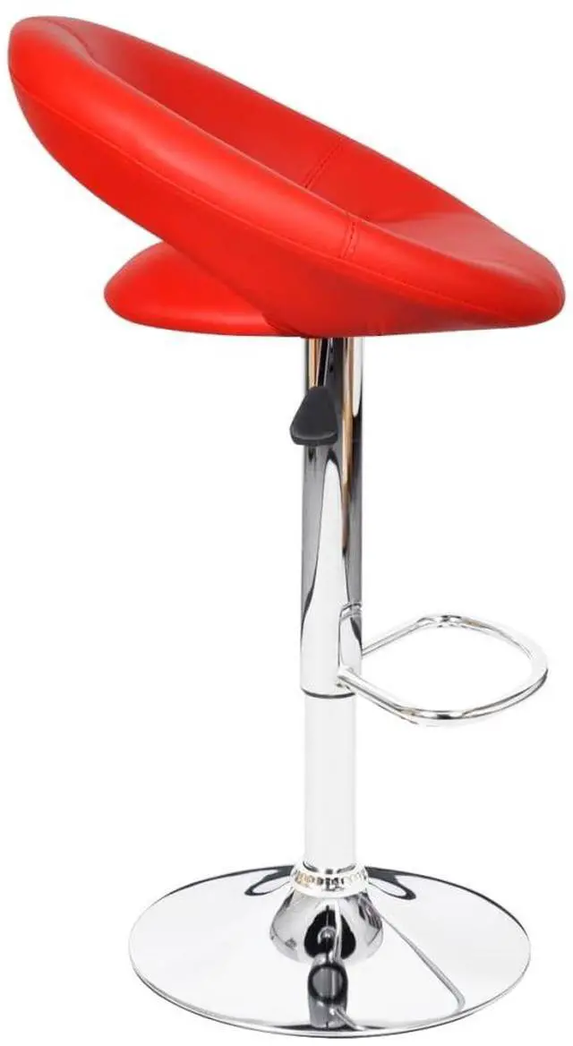 Alt view image 16 of 18 - vidaXL Bar Stools 2 pcs Red Faux Leather