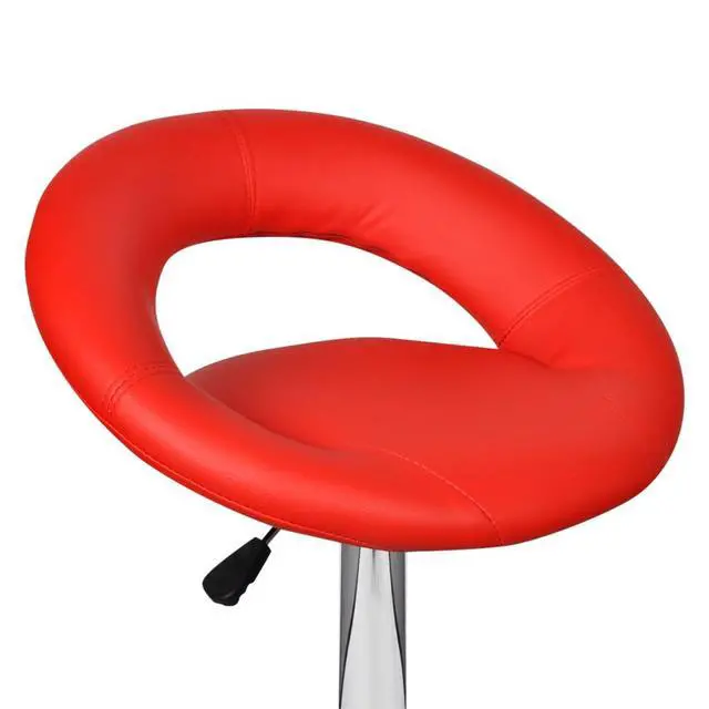 Alt view image 17 of 18 - vidaXL Bar Stools 2 pcs Red Faux Leather