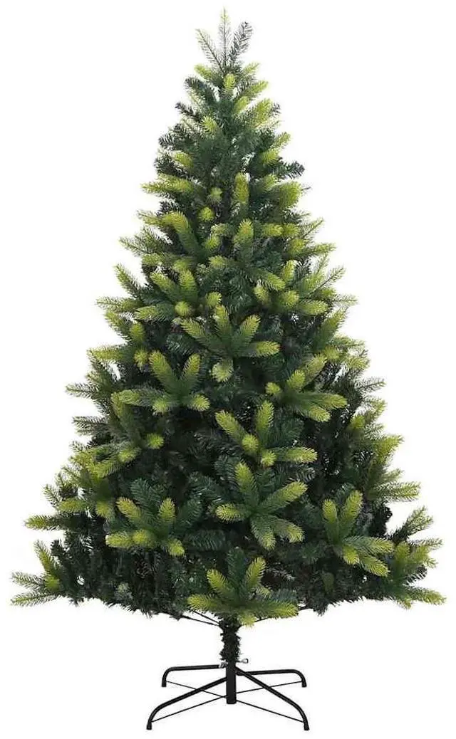 Alt view image 5 of 7 - vidaXL Artificial Hinged Christmas Tree 300 LEDs and Ball Set Xmas Decoration