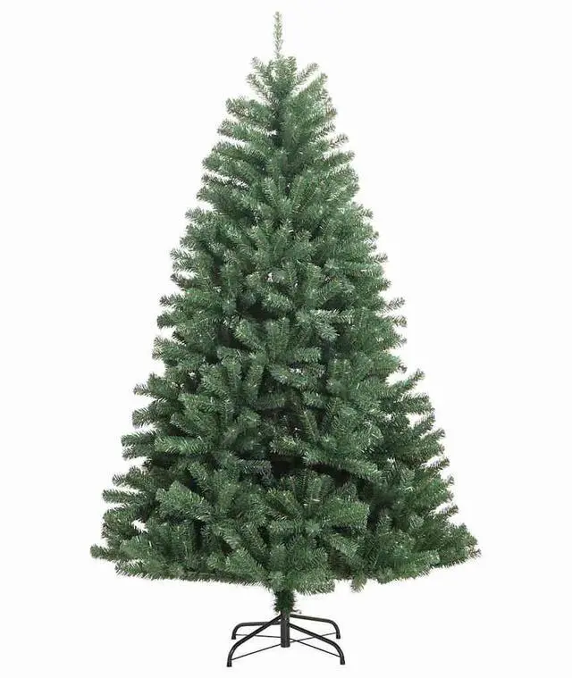Alt view image 5 of 7 - vidaXL Artificial Hinged Christmas Tree 150 LEDs and Ball Set Xmas Decoration