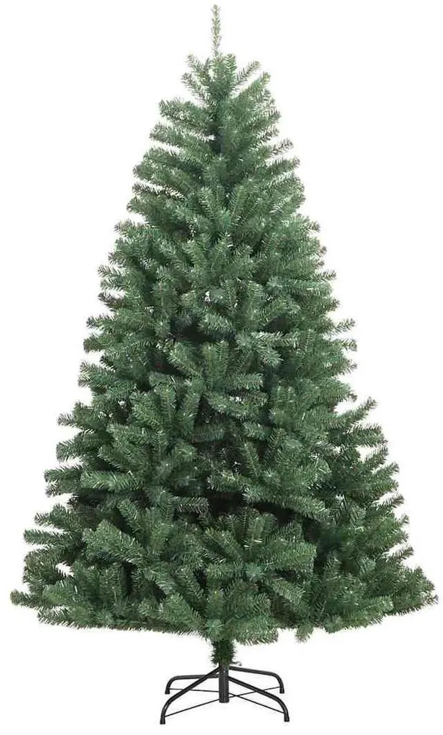 Alt view image 5 of 7 - vidaXL Artificial Hinged Christmas Tree 300 LEDs and Ball Set Xmas Decoration