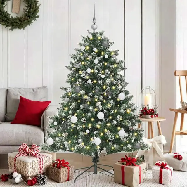 Main image of vidaXL Artificial Christmas Tree with Stand Green 105 x 105 x 150 cm