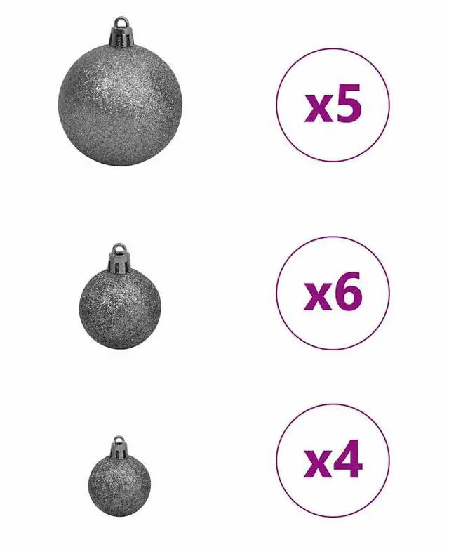 Alt view image 7 of 7 - vidaXL Artificial Christmas Tree with Stand Green 105 x 105 x 150 cm