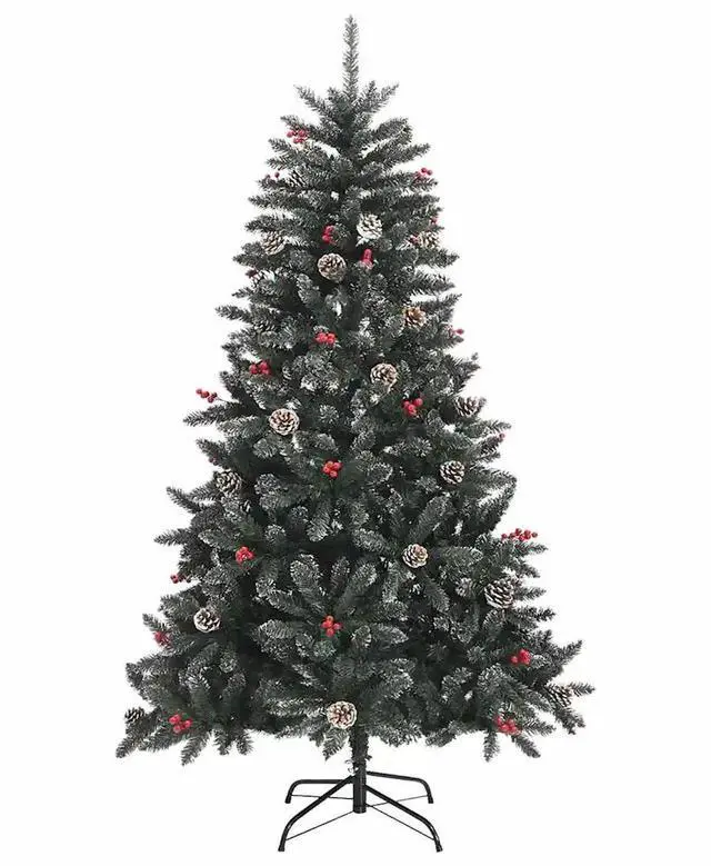 Alt view image 6 of 7 - vidaXL Artificial Christmas Tree with 150 LEDs Green 68 x 68 x 120 cm