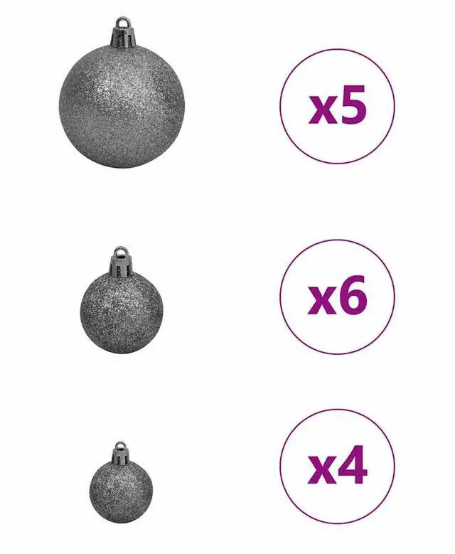 Alt view image 7 of 7 - vidaXL Artificial Christmas Tree with 150 LEDs Green 68 x 68 x 120 cm