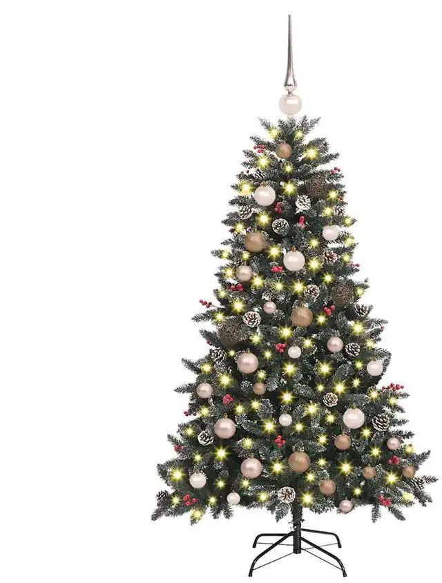 Alt view image 3 of 7 - vidaXL Artificial Christmas Tree with Stand Green 83.5 x 83.5 x 150 cm