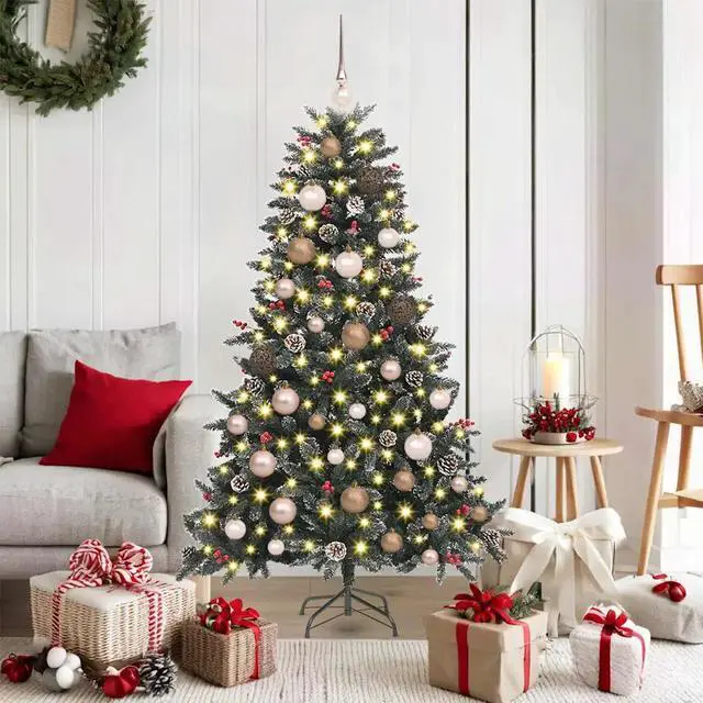 Main image of vidaXL Artificial Christmas Tree with Stand Green 83.5 x 83.5 x 150 cm