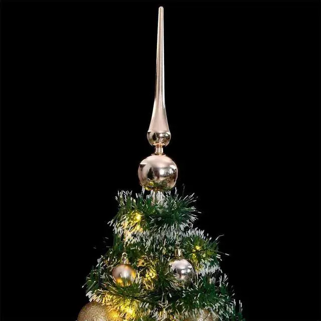 Alt view image 7 of 7 - vidaXL Artificial Christmas Tree 150 LEDs&Ball Set&Flocked Snow Xmas Decoration