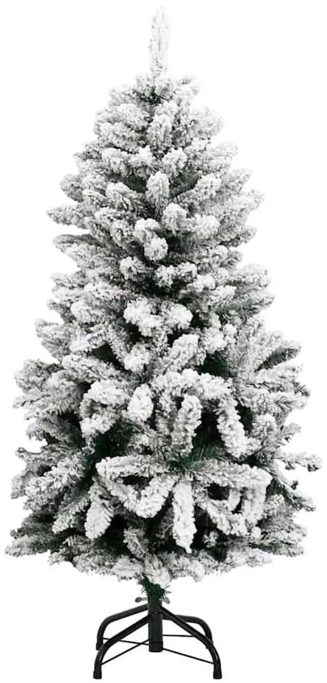 Alt view image 5 of 7 - vidaXL Artificial Hinged Christmas Tree 150 LEDs and Ball Set Xmas Decoration
