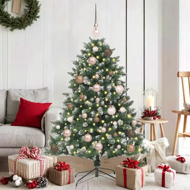 Main image of vidaXL Artificial Christmas Tree with 150 LEDs Green 85 x 85 x 120 cm