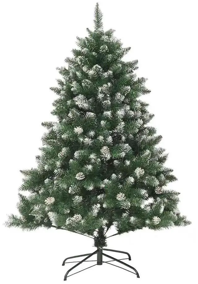 Alt view image 5 of 7 - vidaXL Artificial Christmas Tree with 150 LEDs Green 85 x 85 x 120 cm