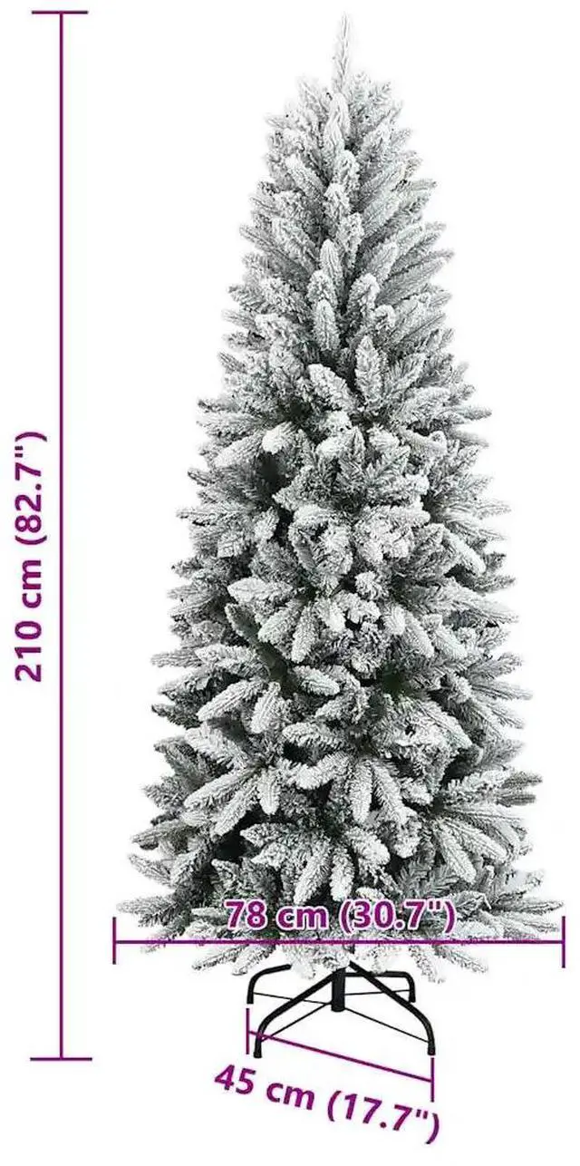 Alt view image 4 of 7 - vidaXL Artificial Christmas Tree with 300 LEDs White 78 x 78 x 210 cm