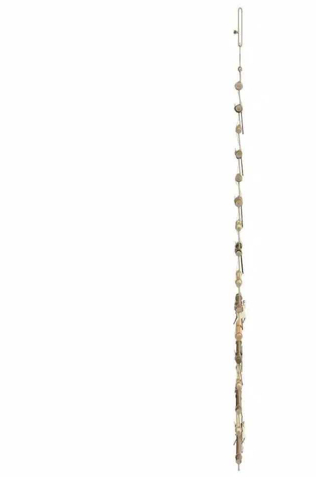 Alt view image 7 of 7 - vidaXL Christmas Tree with 50 LEDs Natural 47.2" Solid Ash wood