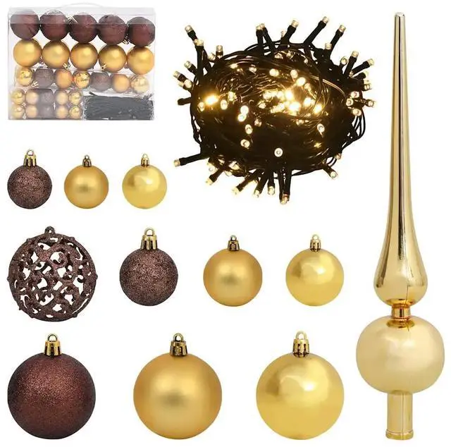 Alt view image 6 of 7 - vidaXL Artificial Pre-lit Christmas Tree Silver 59.1" PET