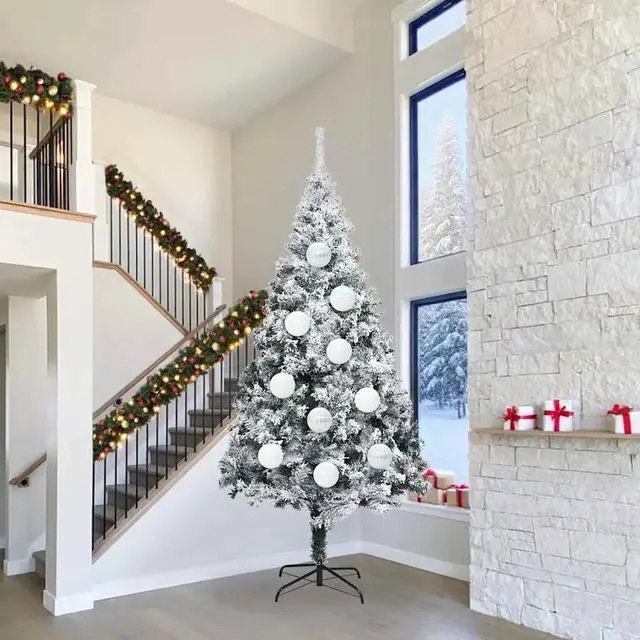 Alt view image 2 of 6 - vidaXL Christmas Bauble Set 4 pcs White