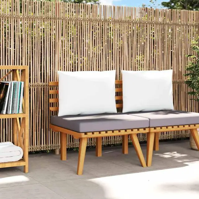 Main image of vidaXL Patio Chair Outdoor Chair with Cushions for Garden Solid Acacia Wood