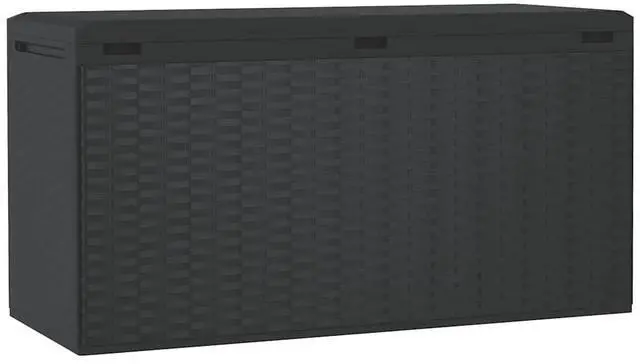 Alt view image 6 of 7 - vidaXL Outdoor Storage Deck Box Chest for Patio Cushions Garden Tools Anthracite