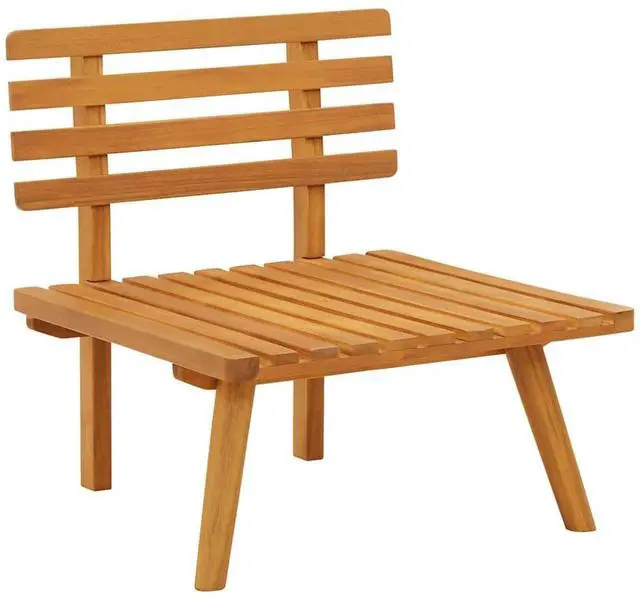 Alt view image 7 of 7 - vidaXL Patio Chair Outdoor Chair with Cushions for Garden Solid Acacia Wood