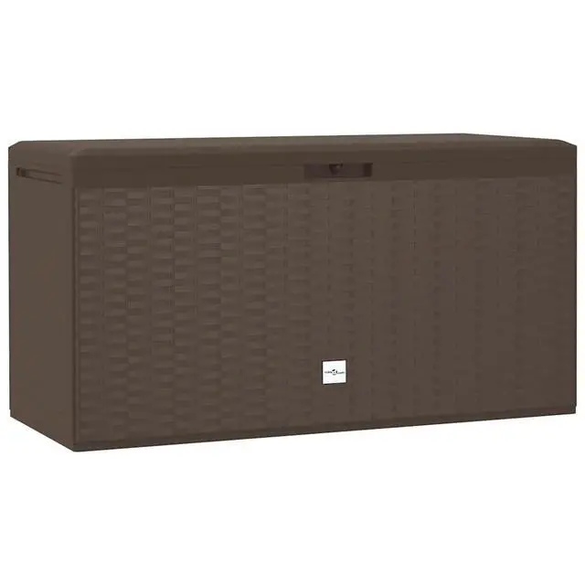 Alt view image 2 of 7 - vidaXL Outdoor Storage Box Deck Box with Lid Patio Cabinet Storage Chest Brown