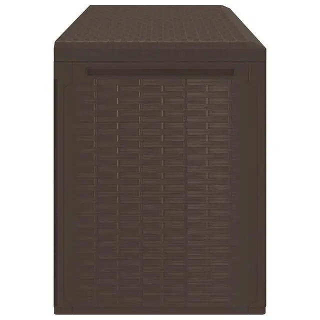 Alt view image 5 of 7 - vidaXL Outdoor Storage Box Deck Box with Lid Patio Cabinet Storage Chest Brown