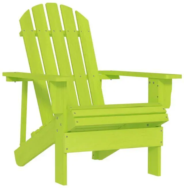 Main image of vidaXL Patio Adirondack Chair Solid Fir Wood Green