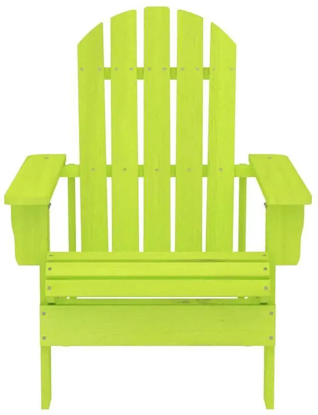 Alt view image 2 of 6 - vidaXL Patio Adirondack Chair Solid Fir Wood Green