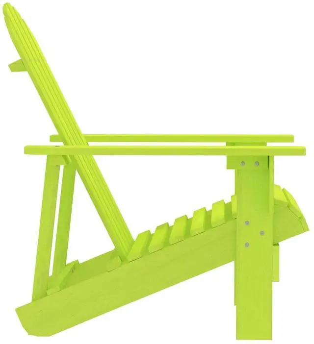 Alt view image 3 of 6 - vidaXL Patio Adirondack Chair Solid Fir Wood Green