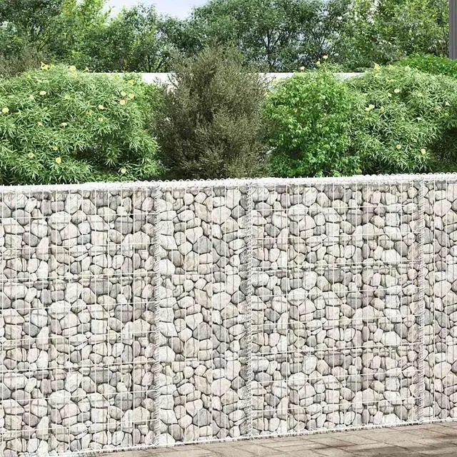 Alt view image 2 of 7 - vidaXL Raised Garden Bed Gabion Retaining Wall Flower Bed Galvanized Steel