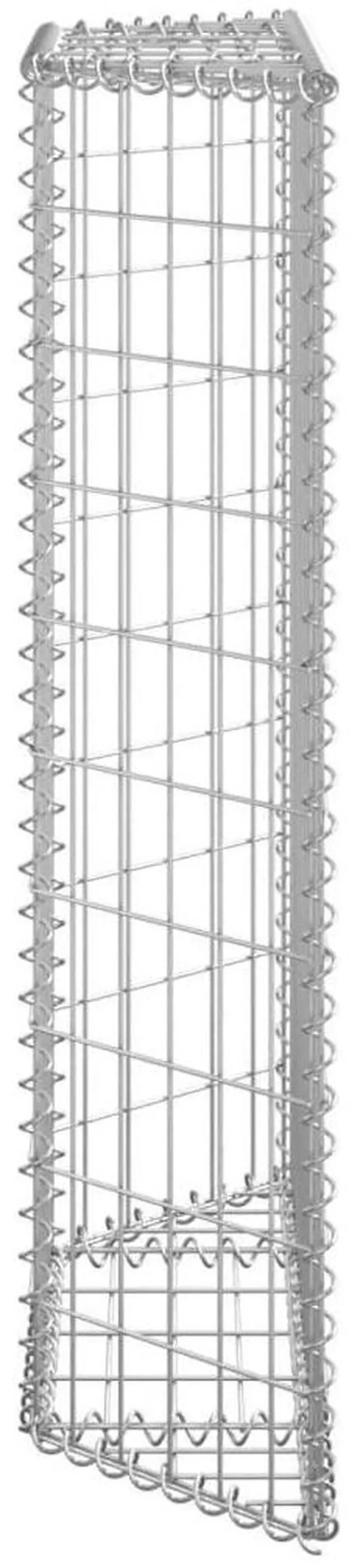 Alt view image 3 of 7 - vidaXL Raised Garden Bed Gabion Retaining Wall Flower Bed Galvanized Steel