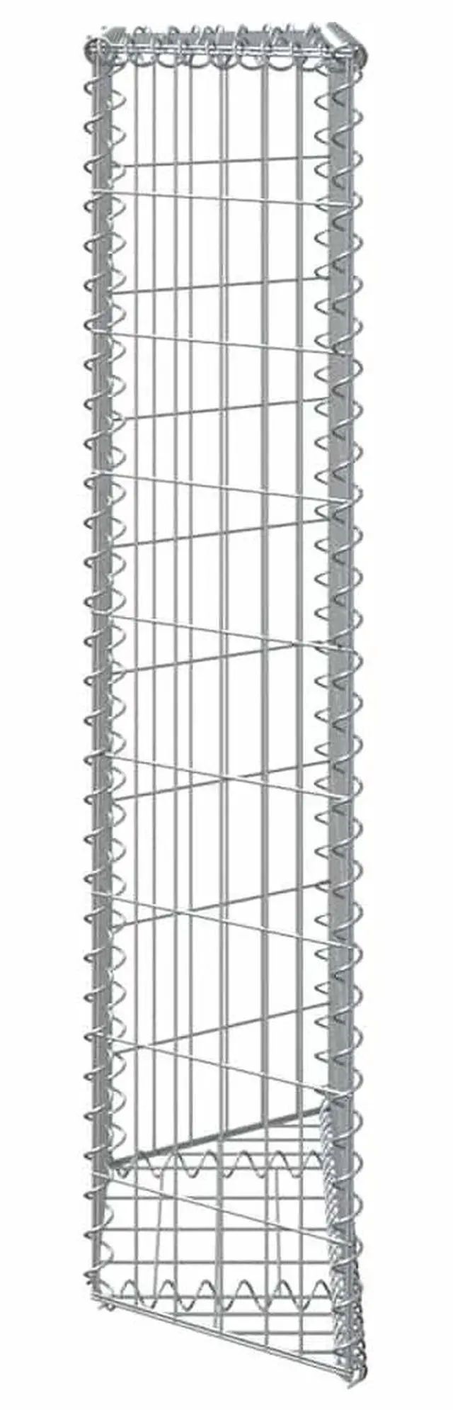 Alt view image 7 of 7 - vidaXL Raised Garden Bed Gabion Retaining Wall Flower Bed Galvanized Steel