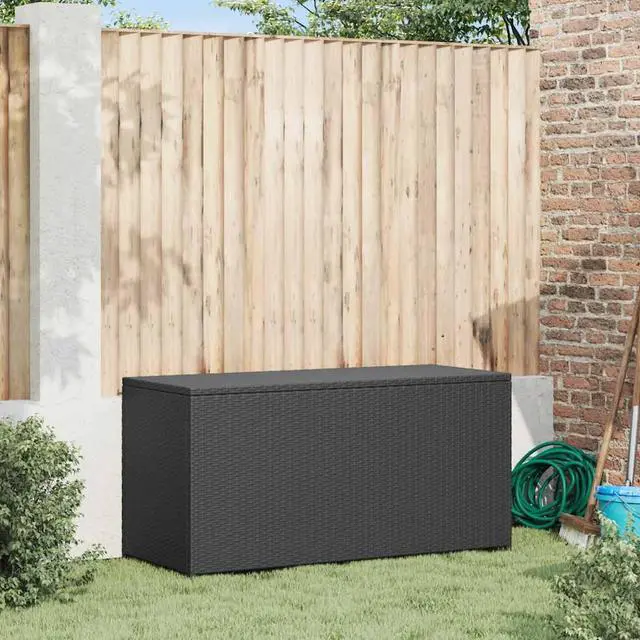 Alt view image 3 of 7 - vidaXL Outdoor Storage Deck Box Chest for Patio Cushions Garden Tools Black