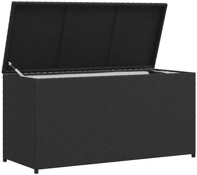Alt view image 5 of 7 - vidaXL Outdoor Storage Deck Box Chest for Patio Cushions Garden Tools Black