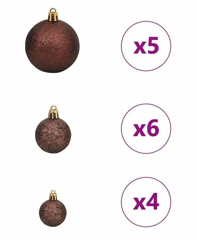 Alt view image 6 of 7 - vidaXL Artificial Christmas Tree with 150 LEDs Green 55 x 55 x 120 cm