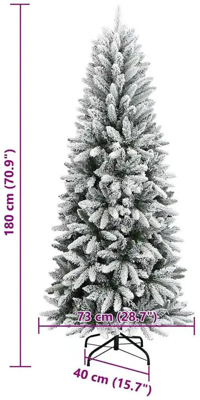 Alt view image 4 of 7 - vidaXL Artificial Christmas Tree with 300 LEDs White 73 x 73 x 180 cm