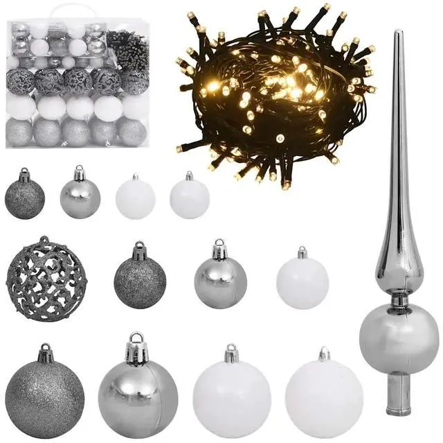 Alt view image 7 of 7 - vidaXL Artificial Christmas Tree Green 70.9" PVC and Steel and Plastic