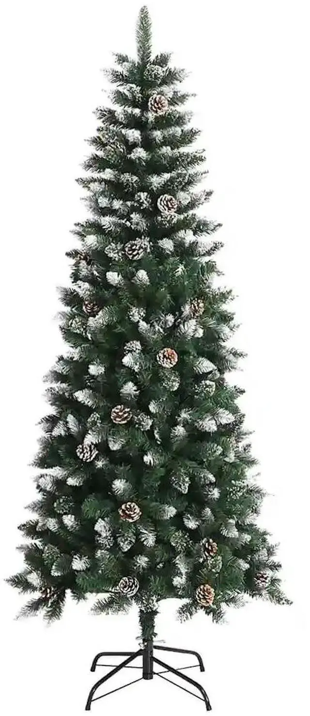 Alt view image 5 of 7 - vidaXL Artificial Christmas Tree with 300 LEDs Green 76 x 76 x 180 cm