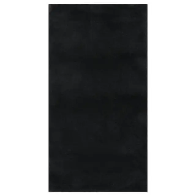 Alt view image 2 of 7 - vidaXL 4x6 Ft Rectangular Shaggy Rugs, Fluffy Carpets with Anti-Slip Backing, Indoor Modern Plush Area Rugs for Living Room Bedroom Hallway, Easy-Maintenance Home Decor, Black