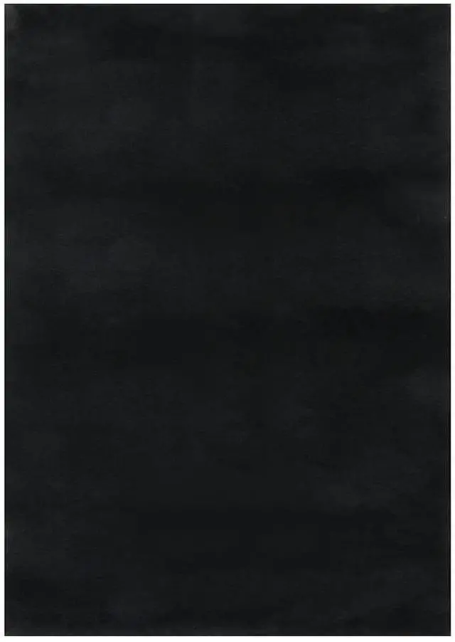 Alt view image 2 of 7 - vidaXL 6.6x9 Ft Rectangular Shaggy Rugs, Fluffy Carpets with Anti-Slip Backing, Indoor Modern Plush Area Rugs for Living Room Bedroom Hallway, Easy-Maintenance Home Decor, Black