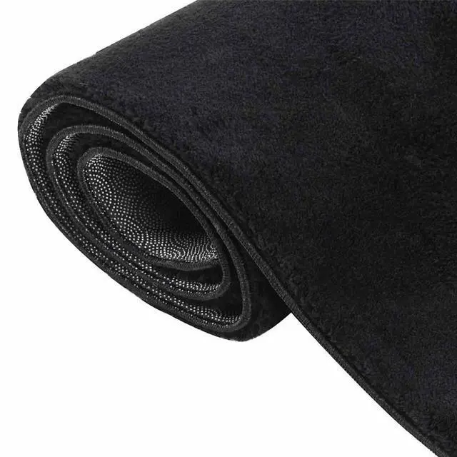 Alt view image 6 of 7 - vidaXL 8x10 Ft Rectangular Shaggy Rugs, Fluffy Carpets with Anti-Slip Backing, Indoor Modern Plush Area Rugs for Living Room Bedroom Hallway, Easy-Maintenance Home Decor, Black