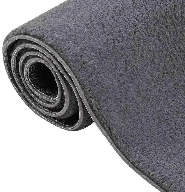 Alt view image 6 of 7 - vidaXL 4x6 Ft Rectangular Shaggy Rugs, Fluffy Carpets with Anti-Slip Backing, Indoor Modern Plush Area Rugs for Living Room Bedroom Hallway, Easy-Maintenance Home Decor, Anthracite