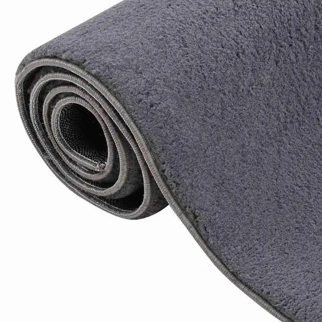 Alt view image 6 of 7 - vidaXL 6.6x9 Ft Rectangular Shaggy Rugs, Fluffy Carpets with Anti-Slip Backing, Indoor Modern Plush Area Rugs for Living Room Bedroom Hallway, Easy-Maintenance Home Decor, Anthracite