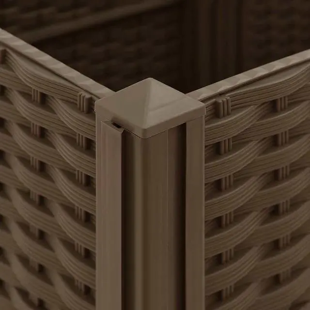 Alt view image 7 of 17 - vidaXL Raised Bed 47.2" Polypropylene Outdoor Garden Planter Flower Box Pot