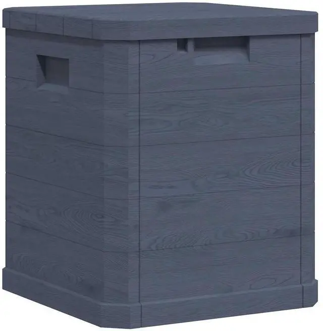Alt view image 6 of 7 - vidaXL Patio Storage Box Deck Box with Lid Outdoor Garden Cabinet Anthracite