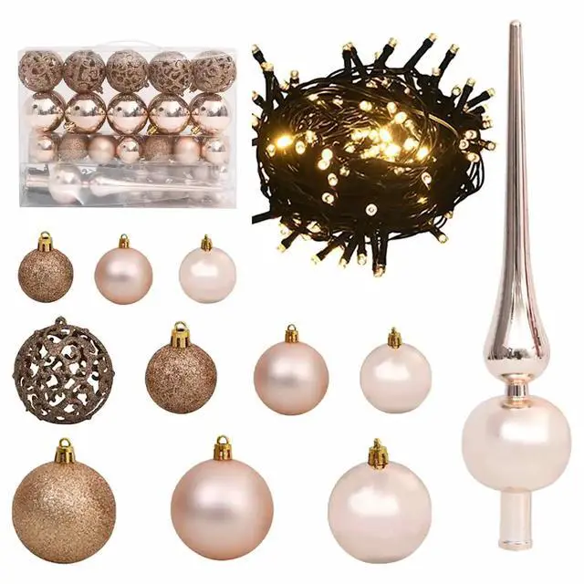 Alt view image 6 of 7 - vidaXL Artificial Christmas Tree with 150 LEDs White 53 x 53 x 120 cm