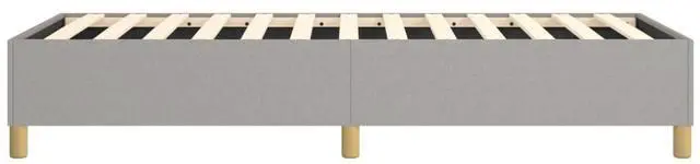 Alt view image 6 of 8 - vidaXL Bed Frame Base Bedroom Furniture Light Gray 39.4"x79.9" Twin XL Fabric