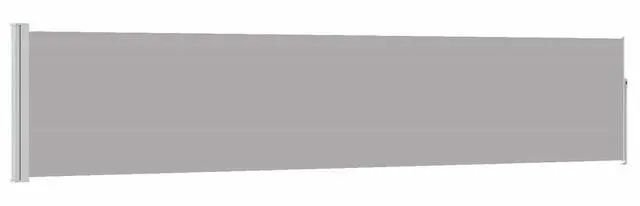 Alt view image 9 of 14 - vidaXL Patio Retractable Side Awning 39.4"x196.9" Gray